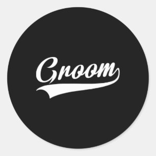 Groom - Bachelor Party - Wedding 1 Classic Round Sticker