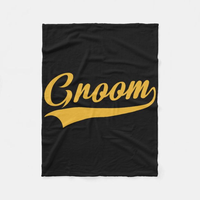 Groom - Bachelor Party - Wedding  Fleece Blanket (Front)
