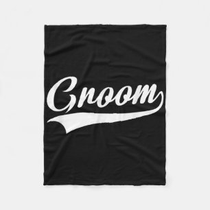 Groom - Bachelor Party - Wedding Fleece Blanket