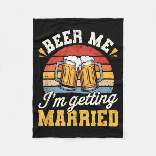 Groom Bachelor Party Wedding Funny Getting Married Fleece Blanket
