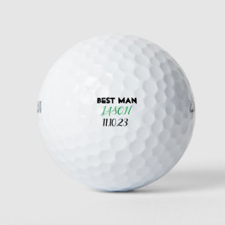 Groom Best Man Wedding Party Gift Golf Balls