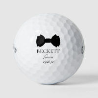 Groom Black Bow Tie