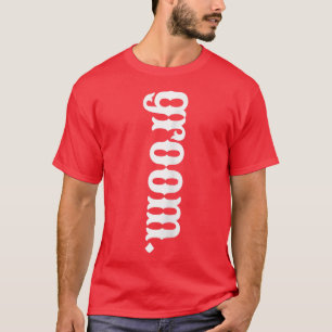 Groom Bridal Fashion Matching Western Aesthetic Co T-Shirt