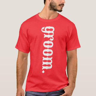 Groom Bridal Fashion Matching Western Aesthetic Co T-Shirt