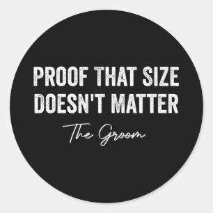 Groom bride bachelor bachelorette groomsmen party classic round sticker