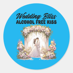 Groom Bride Bachelor Bachelorette Party Groomsmen Classic Round Sticker