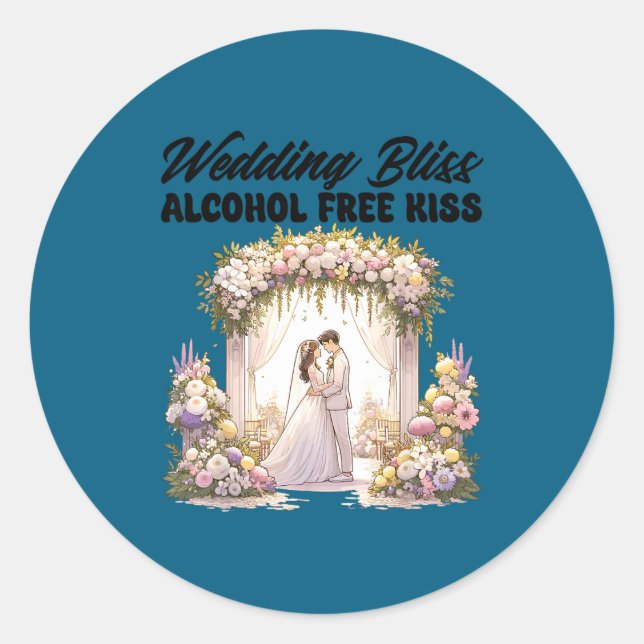 Groom bride bachelor bachelorette party groomsmen classic round sticker (Front)