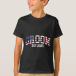 Groom Bride Est. 2025 Usa Flag Just Married Couple T-Shirt<br><div class="desc">Groom Bride Est. 2025 Usa Flag Just Married Couples Wedding 1</div>