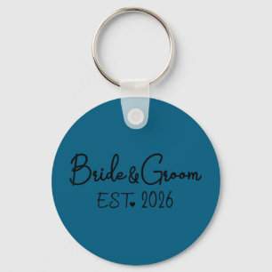 Groom bride est 2026 matching bride groom 2026 key ring