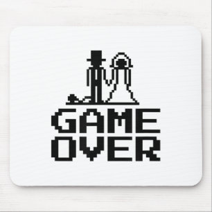 Groom Bride Game Over Stag Party Wedding _1 Mouse Pad