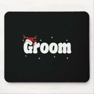 Groom Bride Santa Couples Christmas Outfits Xmas P Mouse Pad
