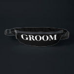 Groom Bum Bags<br><div class="desc">Get ready to celebrate in style with our Groom Fanny Bag! This trendy accessory is perfect for bachelor parties, weddings, or honeymoons. With the word "groom" boldly displayed on the bag, you'll be sure to stand out from the crowd. The spacious compartments provide ample storage for all your essentials, while...</div>