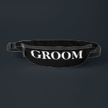 Groom Bum Bags<br><div class="desc">Get ready to celebrate in style with our Groom Fanny Bag! This trendy accessory is perfect for bachelor parties, weddings, or honeymoons. With the word "groom" boldly displayed on the bag, you'll be sure to stand out from the crowd. The spacious compartments provide ample storage for all your essentials, while...</div>