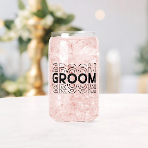 Groom can glass