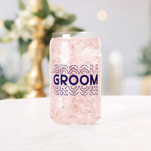 Groom  can glass