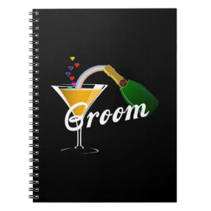 Groom Champagne Toast Notebook