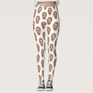 Groom Custom Face Funny Bachelorette Party Leggings