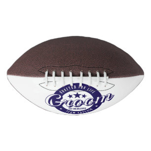 Groom Drafted for Life Team Captain Personalised Football