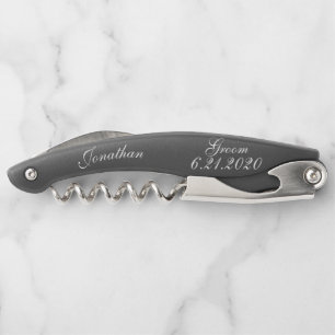 Groom Elegant Wedding Corkscrews
