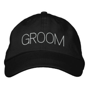 "Groom" Embroidered Baseball Hat