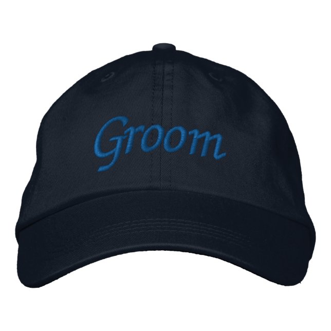 Groom Embroidered Hat (Front)