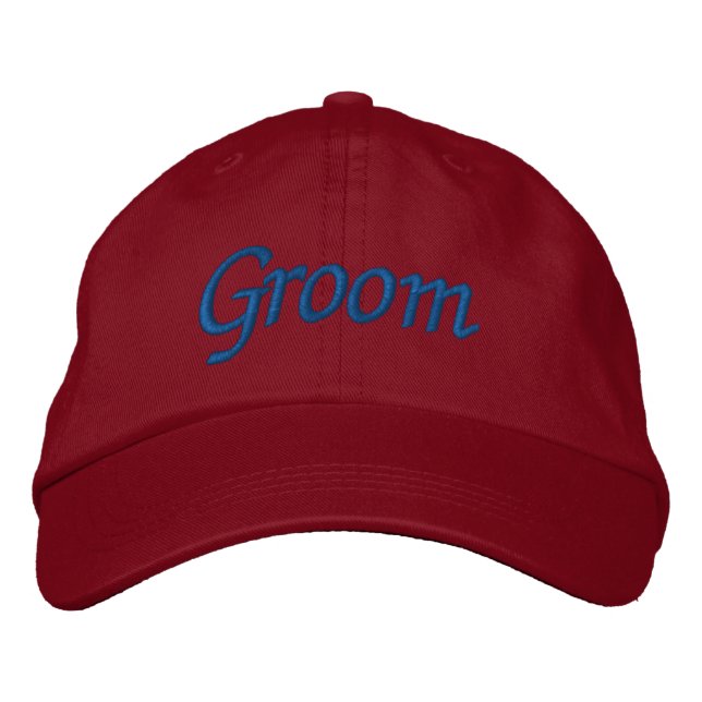 Groom Embroidered Hat (Front)