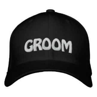 GROOM EMBROIDERED HAT