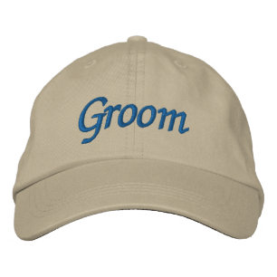 Groom Embroidered Hat