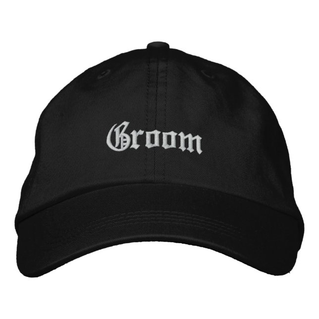 Groom Embroidered Hat (Front)