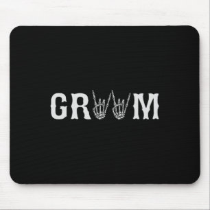 Groom Engagement Bachelor's Party Halloween Weddin Mouse Pad