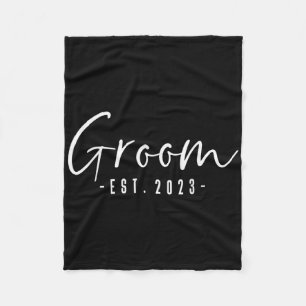 Groom Est 2023 Future Husband Engaged Gifts Him En Fleece Blanket