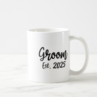 Groom Est. 2025 Men's Wedding Engagement Party Gro Coffee Mug
