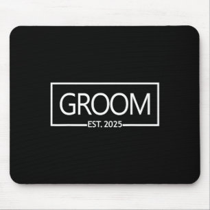 Groom Est. 2025 Wedding Matching Husband Just Marr Mouse Pad