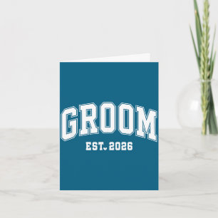 Groom est 2026 bride groom 2026 matching card