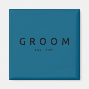 Groom est 2026 future husband wedding bachelor magnet
