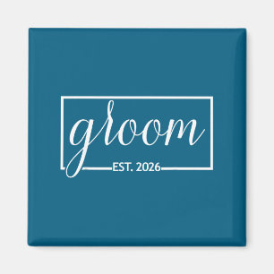 Groom est 2026 future husband wedding bachelor magnet