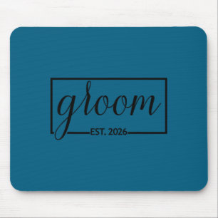 Groom est 2026 future husband wedding bachelor mouse pad