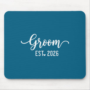 Groom est 2026 groom and bride 2026 matching mouse pad