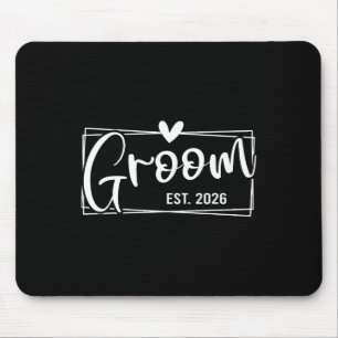 Groom Est. 2026 Husband Just Married Wedding Engag Mouse Pad