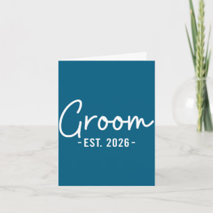 Groom est 2026 husband to be bachelor party card