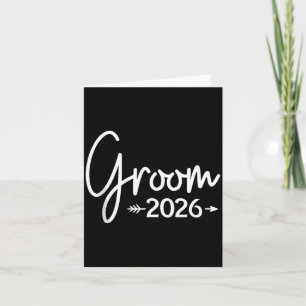Groom est 2026 married wedding bridal party card