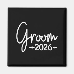 Groom est 2026 married wedding bridal party magnet