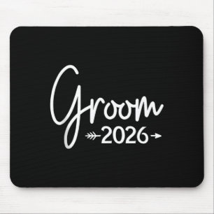 Groom est 2026 married wedding bridal party mouse pad