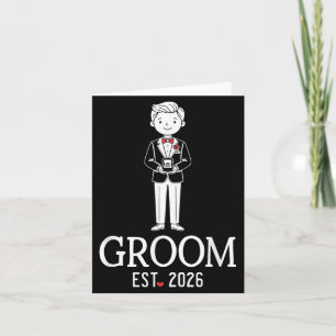 Groom Est 2026 Matching Bride Groom 2026 Honeymoon Card