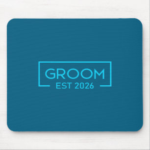 Groom est 2026 matching getting ready bride groom mouse pad