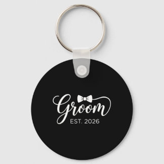 Groom Est 2026 Mr Husband Married Wedding Party 2 Key Ring
