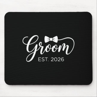 Groom Est 2026 Mr Husband Married Wedding Party 2 Mouse Pad