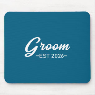 Groom est 2026 mr husband married wedding party mouse pad