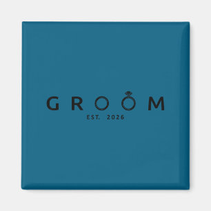 Groom est 2026 wedding bachelor party future magnet