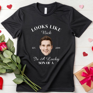 Groom Face Bachelorette Party Favour Engaged Bride T-Shirt